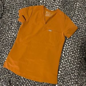 Figs terracotta size xxs one pocket scrub top